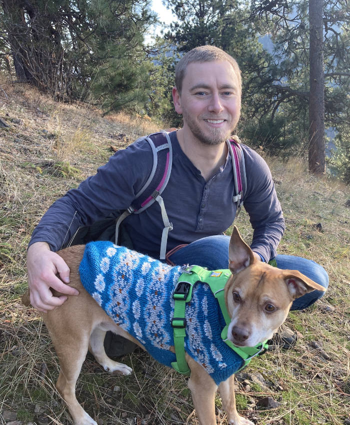 Picture of Mitchell and his dog Rusty